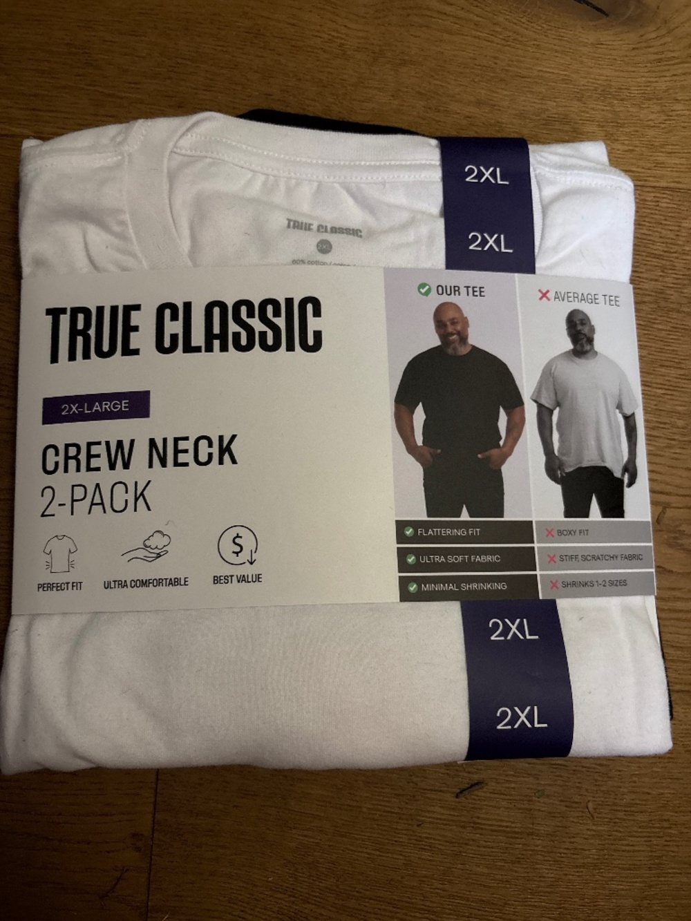 True Classic crew neck 2 pack
